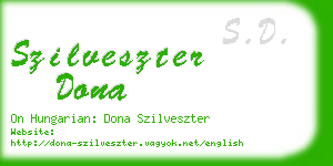 szilveszter dona business card